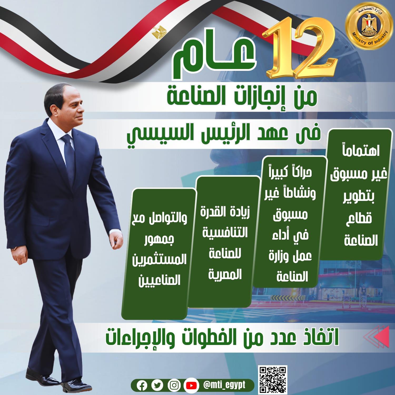 إنجازات قطاع الصناعة