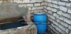 البرميل الذي تم وضع الجثة بداخله