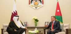 ملك الأردن وأمير قطر