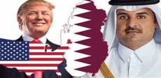 تميم بن حمد والرئيس الأمريكى دونالد ترامب