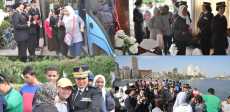 الطلبة أثناء الاحتفال