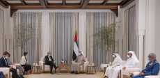محمد بن زايد والوفد الفرنسى