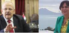 عزة كامل والدكتور محمد عثمان الخشت