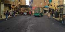 الجيزة ترصف محاور مرورية
