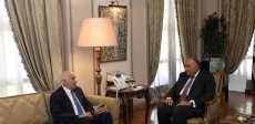 لقاء وزير الخارجية بالفريق جبريل الرجوب