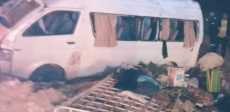 حادث تصادم ميكروباص بسيارة نصف نقل بالأقصر