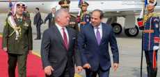 ملك الأردن يستقبل الرئيس السيسي