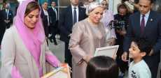 السيدة انتصار السيسي وحرم سلطان عمان
