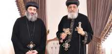 البابا تواضروس وأسقف أبوقرقاص