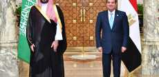 الرئيس عبد الفتاح السيسي يستقبل ولي العهد السعودي