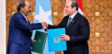 الرئيس عبدالفتاح السيسي ونظيره الصومالي