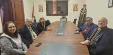 الأمين العام لمجلس كنائس الشرق الأوسط يزور المركز الإعلامي للكنيسة