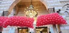 البلالين تزين صلاة العيد في مسجد الحصري بـ أكتوبر