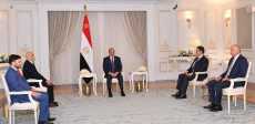 الرئيس السيسي وعقيلة صالح