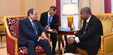 الرئيس السيسي ونظيره الإنجولي