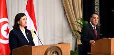 رئيس الوزراء ونظيرته التونسية