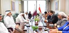 وزير الصحة يستقبل وزير الصحة القطري