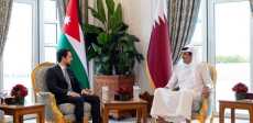 ولي العهد الأردني وأمير قطر