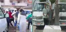 تفاصيل فيديو مشاجرة بين قائدي سيارات ميكروباص بالبحيرة