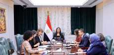 وزيرة التضامن خلال اللقاء