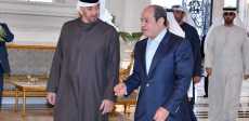استقبال الرئيس السيسي للشيخ محمد بن زايد آل نهيان