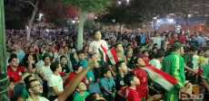 تشجيع المنتخب في المنيا