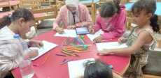ورشة فنية وقراءة حرة للأطفال في مكتبة طابا الثقافية
