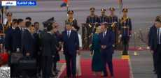 الرئيس السيسي والسيدة قرينته يستقبلان الرئيس الصيني وقرينته