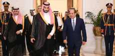 السيسي يودع ولي العهد السعودي