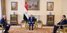 استقبال الرئيس السيسي ومدير وكالة الاستخبارات المركزية الأمريكية