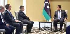 لقاء نبيل فهمي ورئيس المجلس الرئاسي الليبي