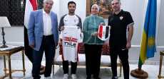 بعثة الزمالك تلبي دعوة سفيرة مصر في كيجالي