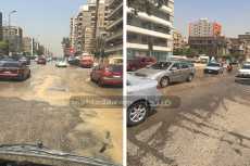 تعطل أتوبيس بمحور الكورنيش وتسرب مياه بالمعادى
