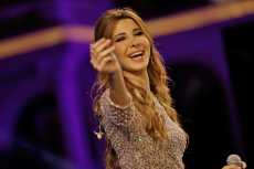 صور| نانسى عجرم بإطلالة ساحرة فى حفل رأس السنة بدبى