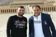 صورة| عماد متعب  فى معابد البر الغربى بالأقصر 
