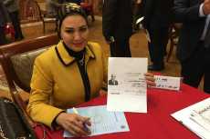 صور| زينب سالم تزكى السيسى لفترة رئاسية ثانية