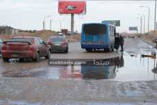 صور| شفط مياه الأمطار من شوارع القاهرة