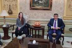 رضوان يستقبل رئيس اتحاد البرلمان الدولى 