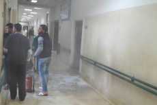 لجنة هندسية لمعاينة حريق المستشفى الأميرى بالإسكندرية