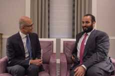 ولى العهد السعودى يلتقى مسؤولى مايكروسوفت