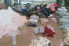صور .. جمارك نويبع تحبط تهريب كمية من الملابس الجاهزة والأحذية 