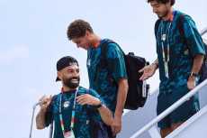 وصول بعثة منتخب مصر إلى أتلانتا استعداداً لمواجهة الأرجنتين بكأس العالم