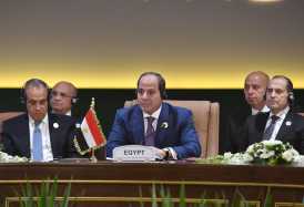 الرئيس السيسي يعلن اعتماد الإعلان الختامي لقمة مؤسسي «نيباد» بالعلمين الجديدة