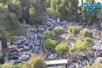 مسيرات الاخوان تتراجع إلي ميدان فيني بالدقي