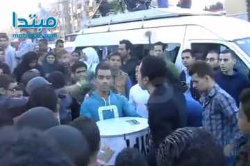 أهالى الطالبية يساندون الشرطة بالزغاريد والطبول
