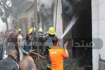 حريق بمحل زجمار للدرجات البخارية بمنطقة بولاق ابو العلا