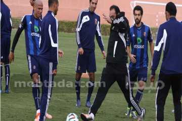 التدريب الأخير للنادى الاهلى قبل مباراته الاولى بكأس العالم للأندية