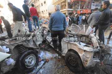 حادث تفجير مديرية  امن المنصورة