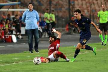 لقطات من مباراة  الأهلي وسيراميكا كليوباترا بالدوري