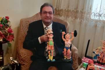 مبدع شرقاوي يجسد الشخصيات الرمضانية باستخدام مادة الصلصال الفوم